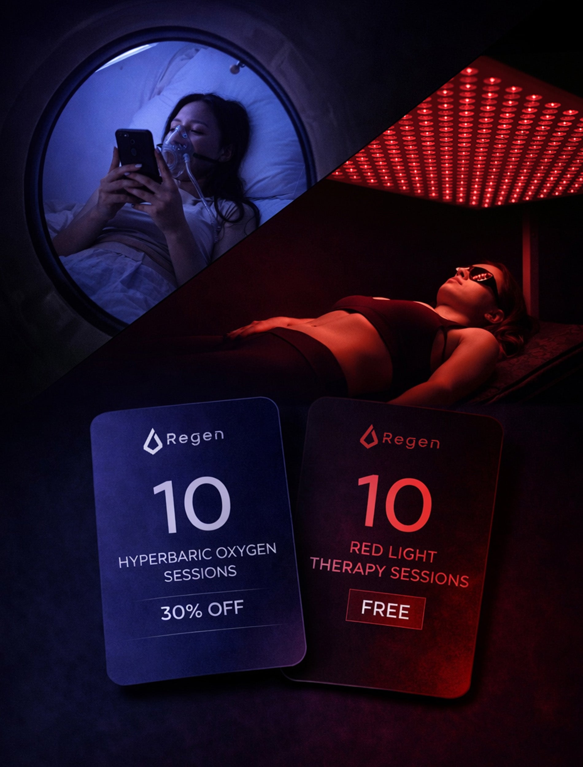 Hyperbaric Oxygen &amp; Red Light 10-Pack